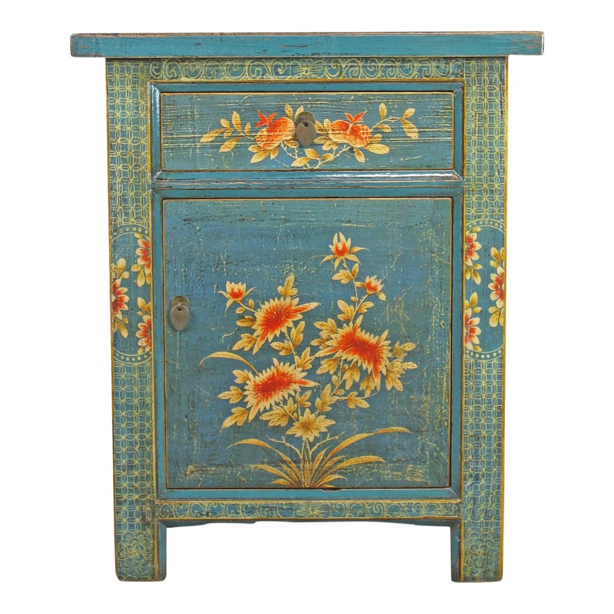 Bemalter Vintage Nachttisch