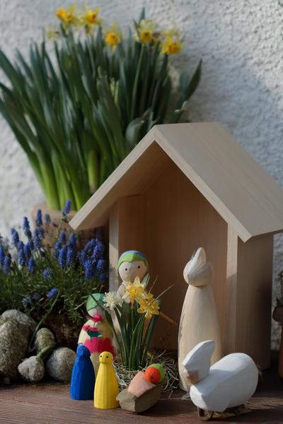 5. Holzarbeiten für den Frühlingsgarten for basteln frühling krippe ideas