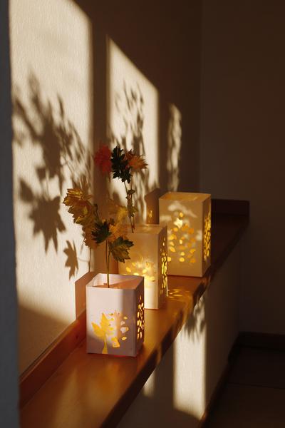 18. Papierlaternen mit Herbstschatten für Basteln und Selbermachen Herbst im Flur for basteln und selbermachen kostenlos ideas