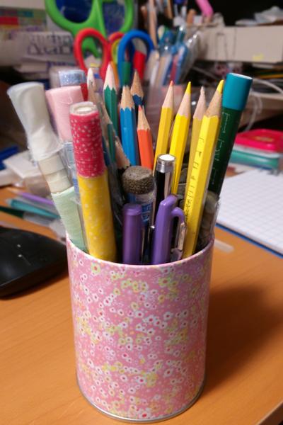 21. Konservendosen-Stiftehalter für Basteln und Selbermachen Kostenlos im Schreibtisch-Set