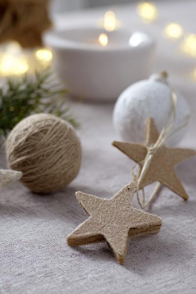 7. Zimtstangen-Sterne am Juteband beim for basteln weihnachten mit kindern ideas