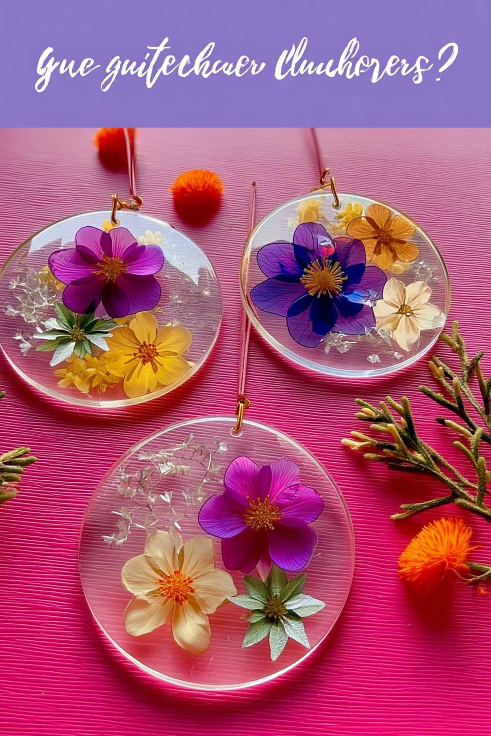 Gepresste Blüten in Glas