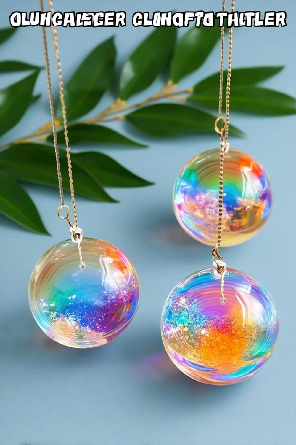 Schwebende Regenbogen-Anhänger