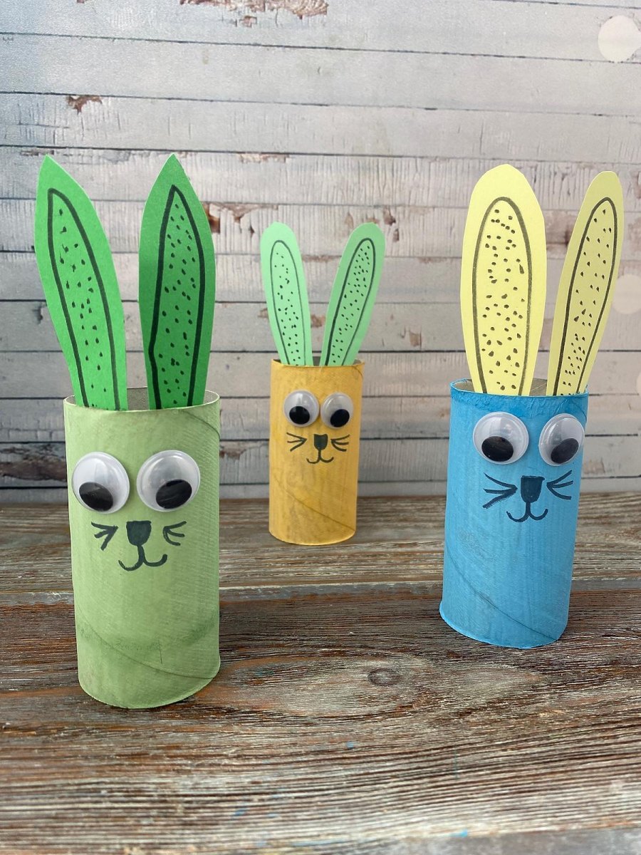 Einfache Osterhasen für kleine Kinder