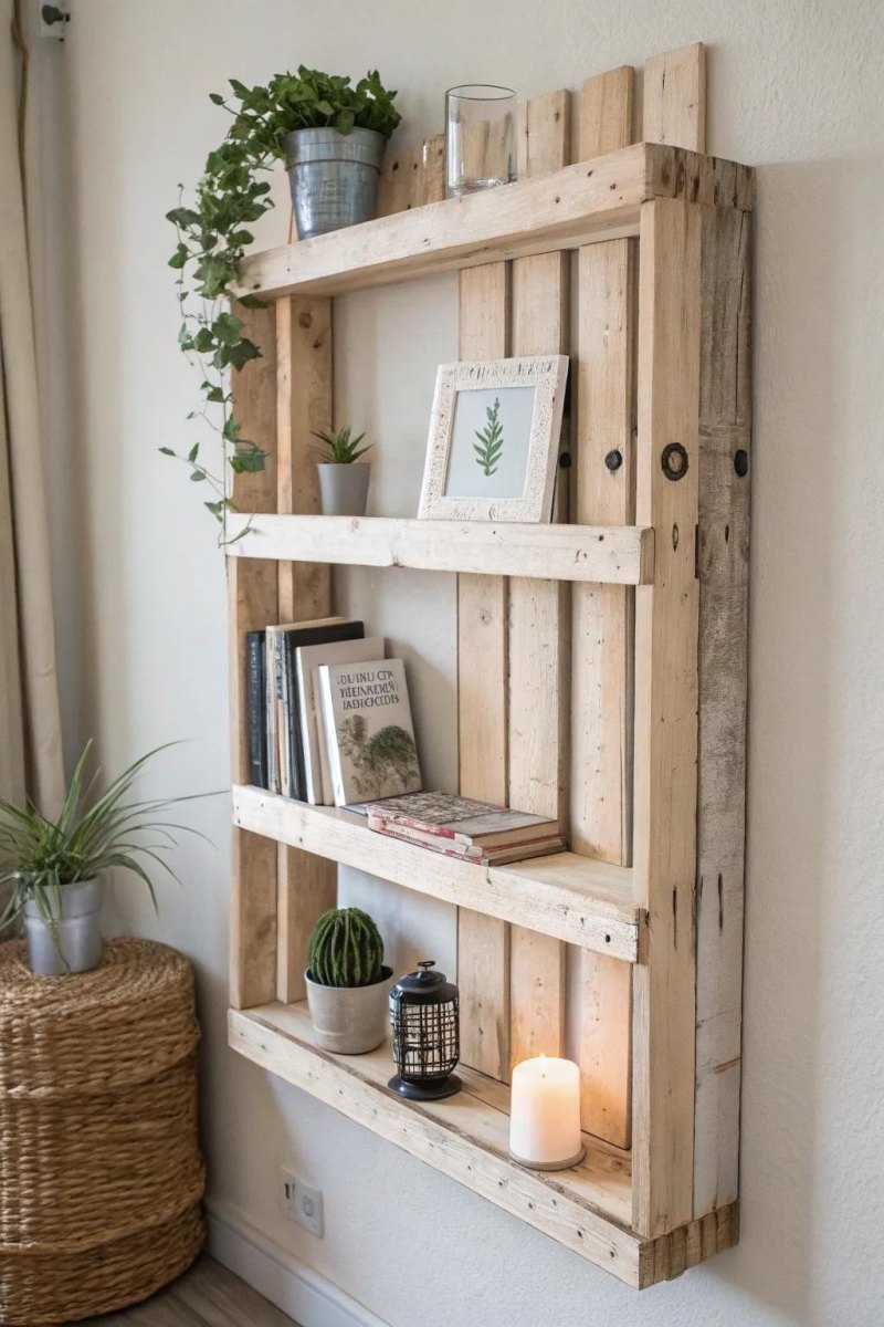 Europaletten Wandregal selber bauen
