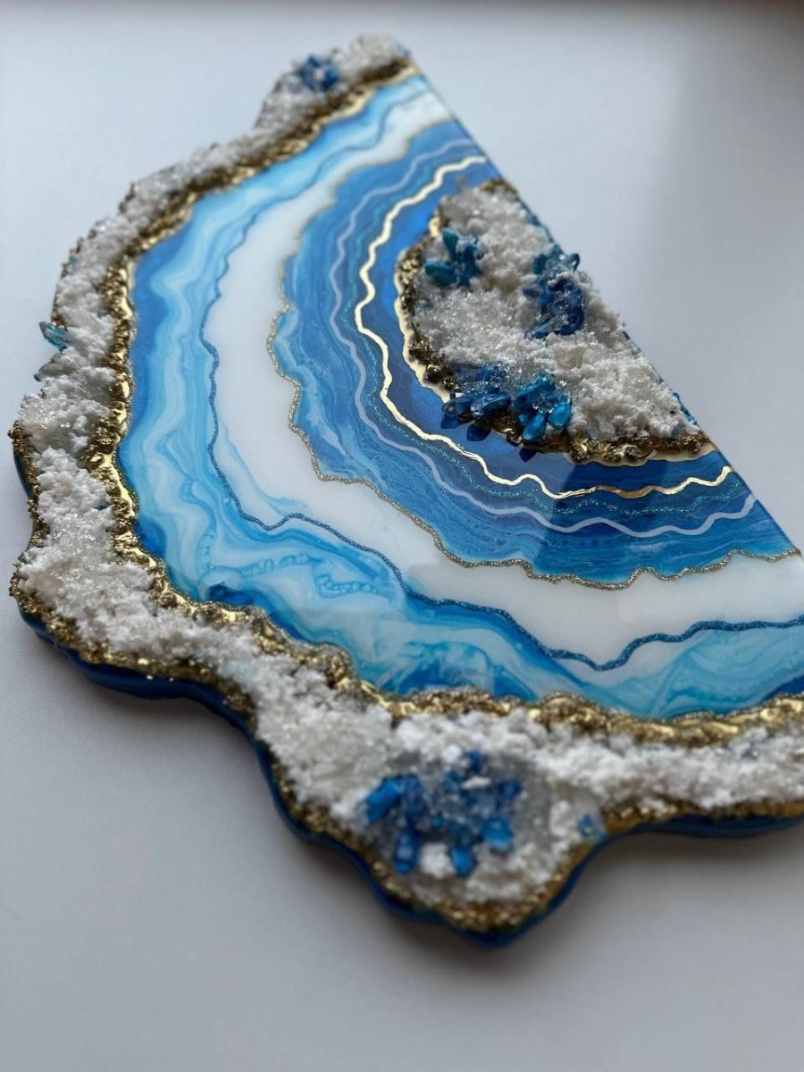 Geode Kunstwerk mit Harz