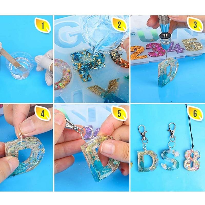 Epoxidharz Schlüsselanhänger DIY