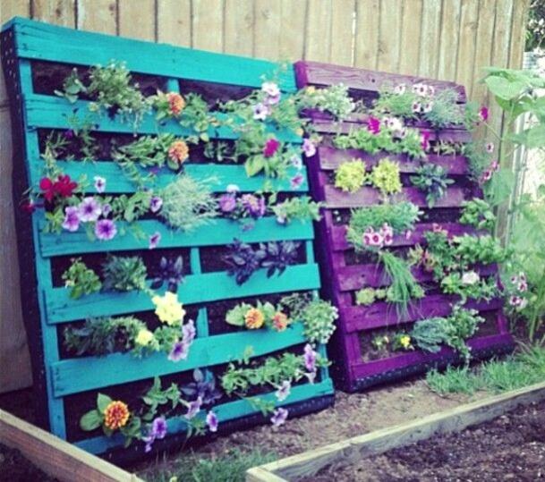 Paletten Garten Deko