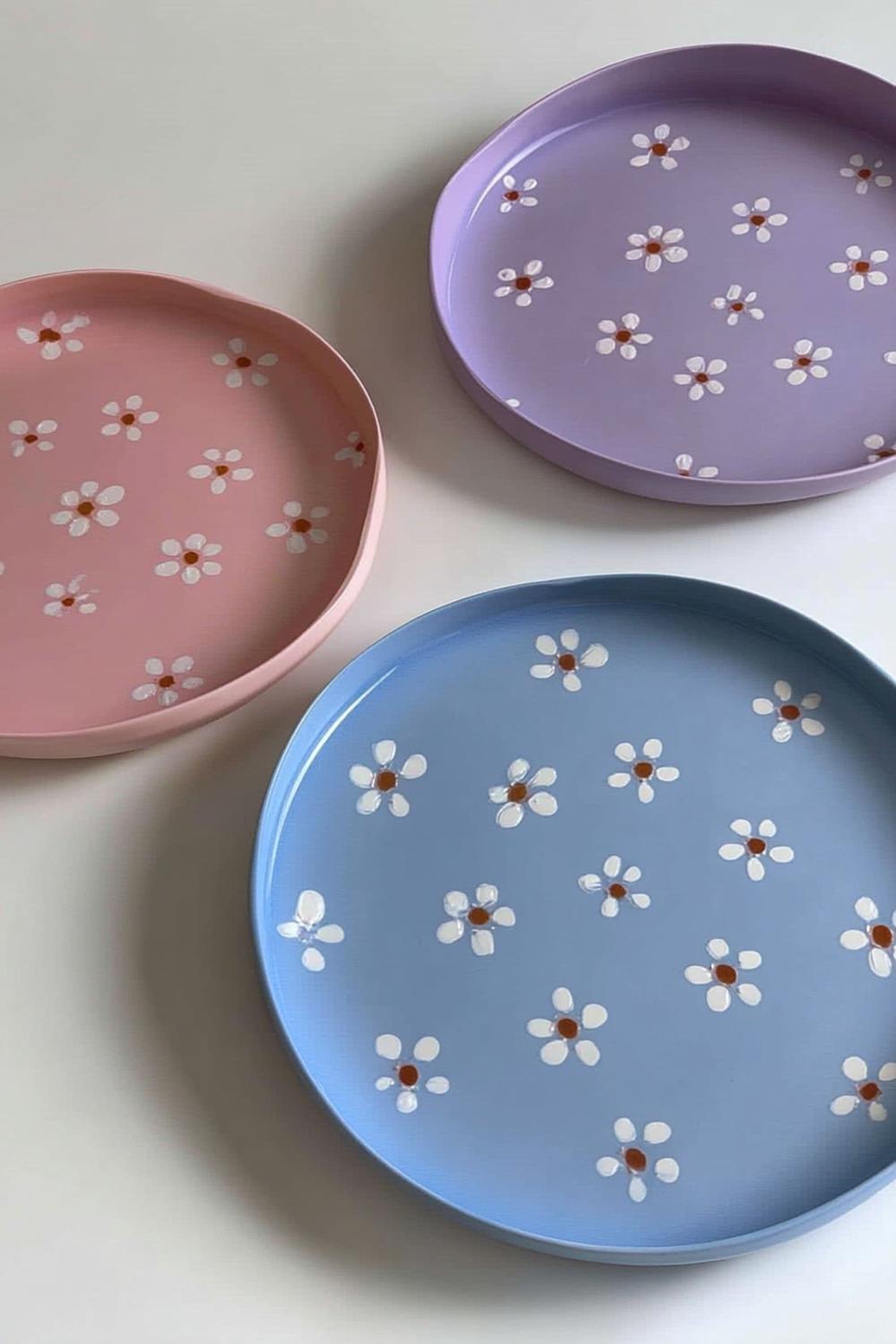 Blütentrio in Pastellfarben