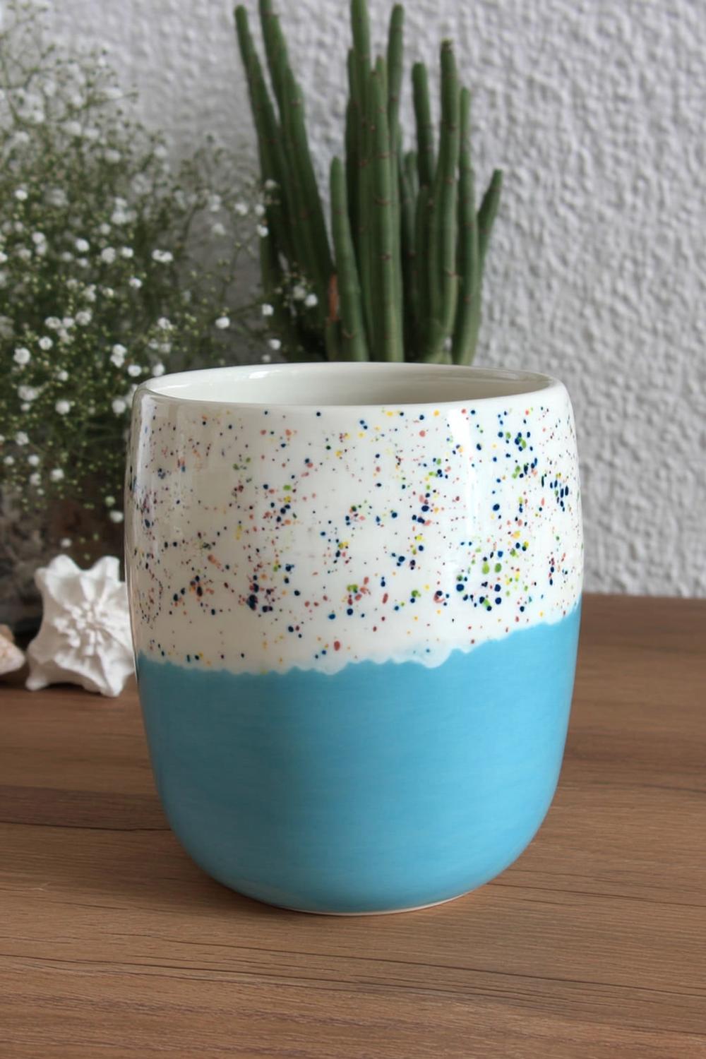 Sprenkelmuster mit Meeresfeeling