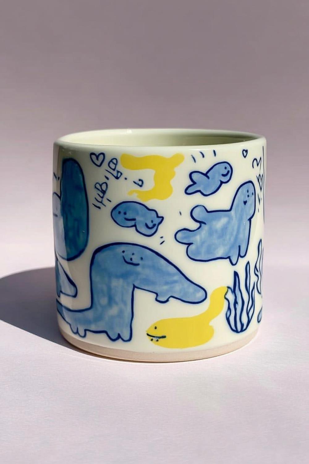 Unterwasserwelt in Blau