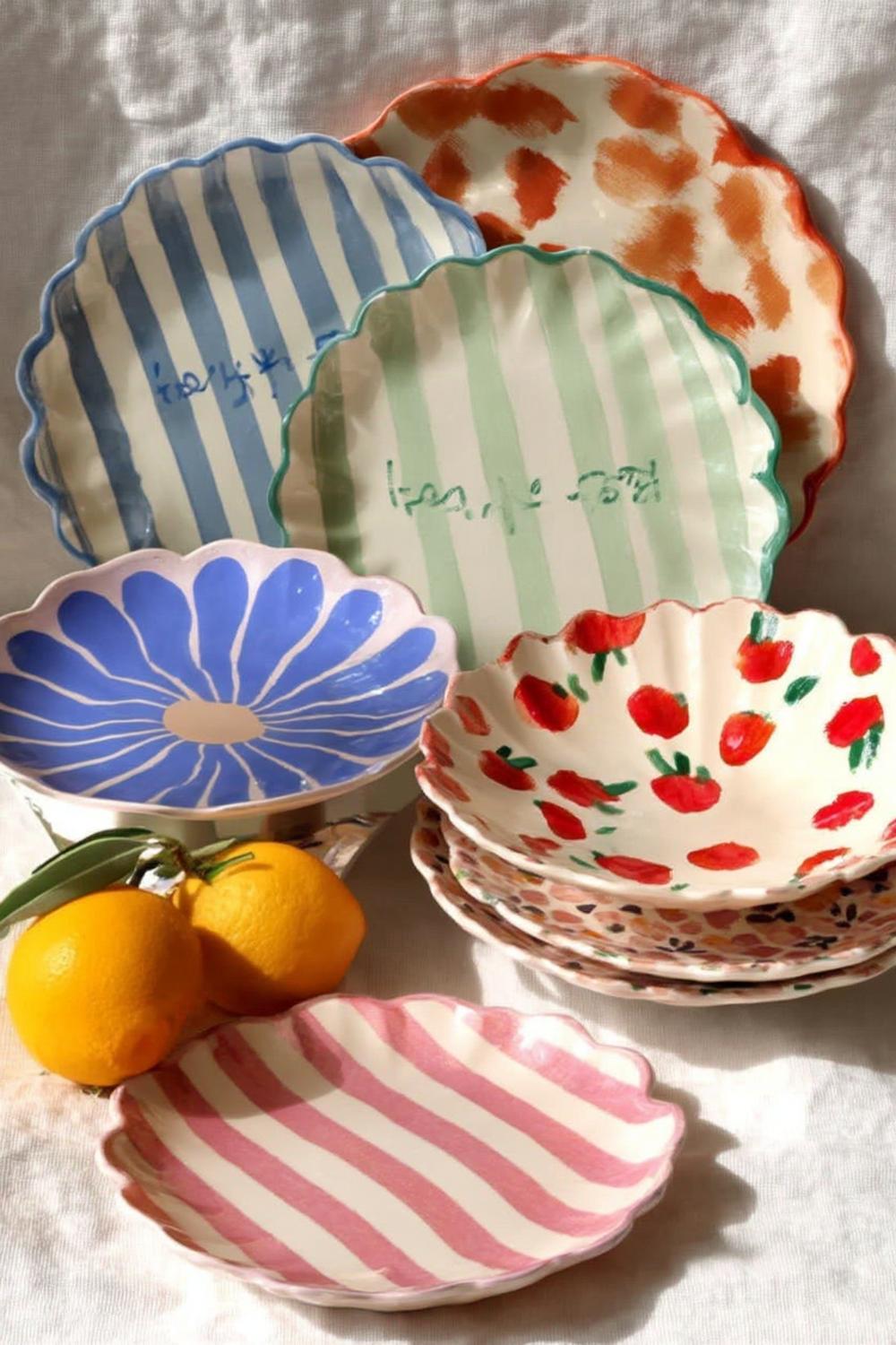 Verspielte Muschelformen in Pastelltönen