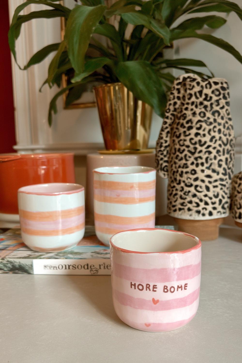 Zarte Streifen in Rosa