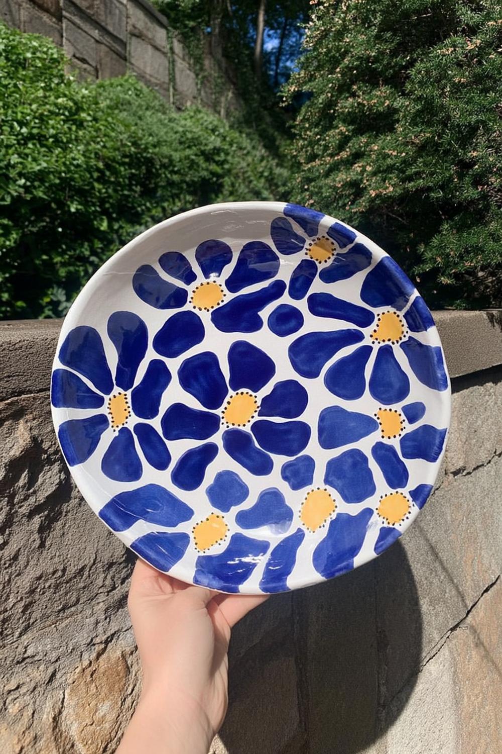 Große blaue Blüten als Hingucker