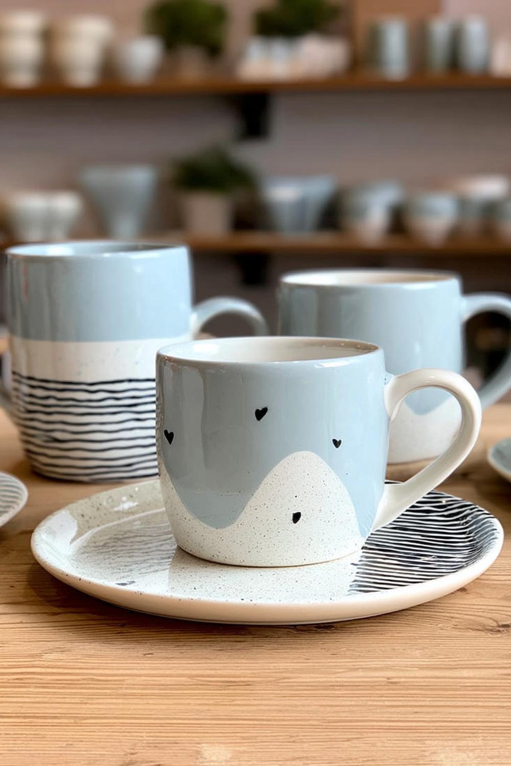 Herzchen und Streifen