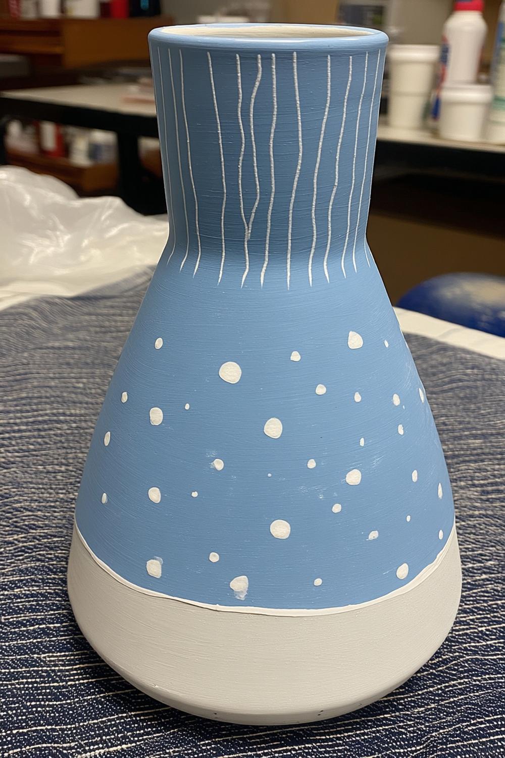 Moderne Vase Streifen