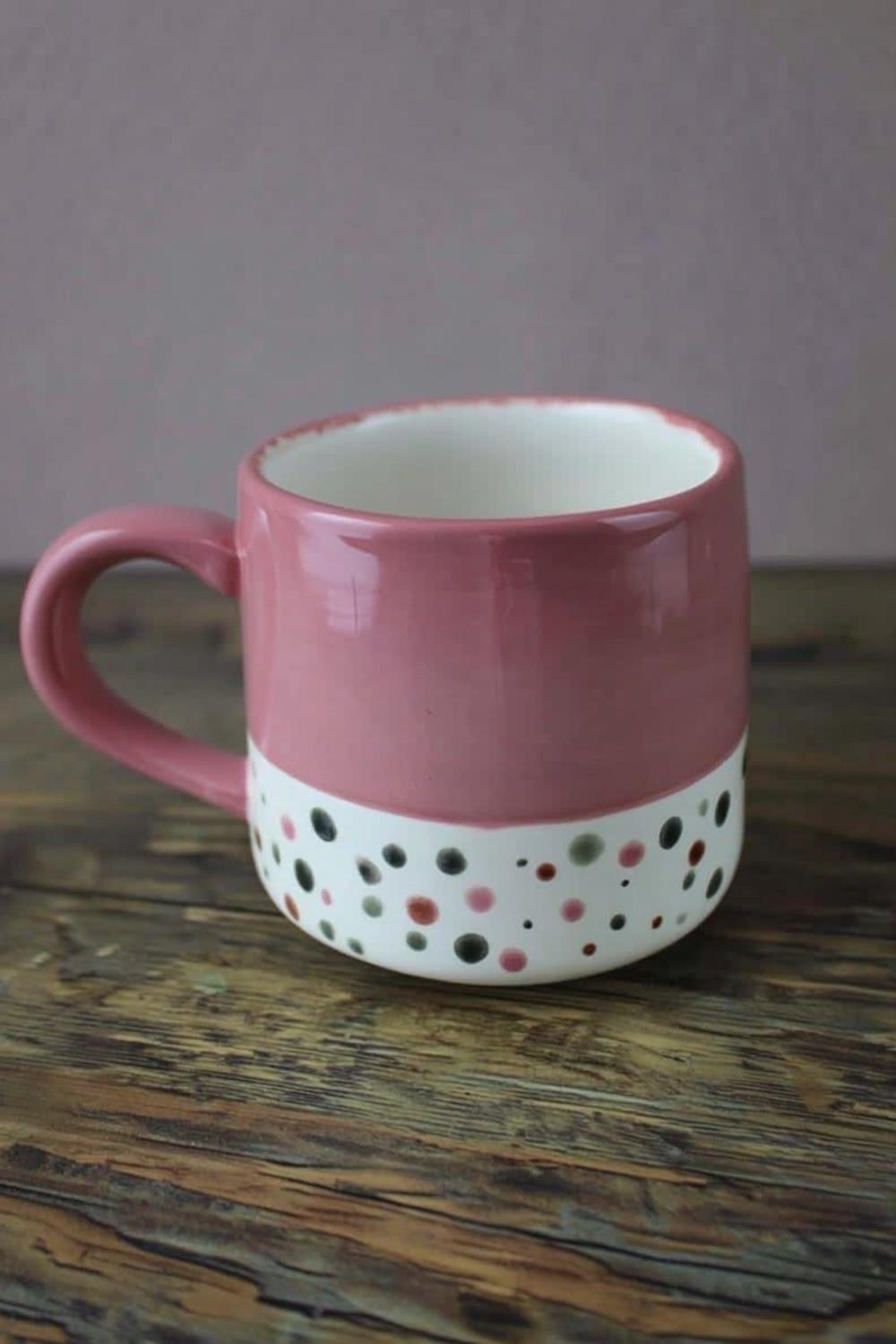 Punktmuster Tasse Rosa