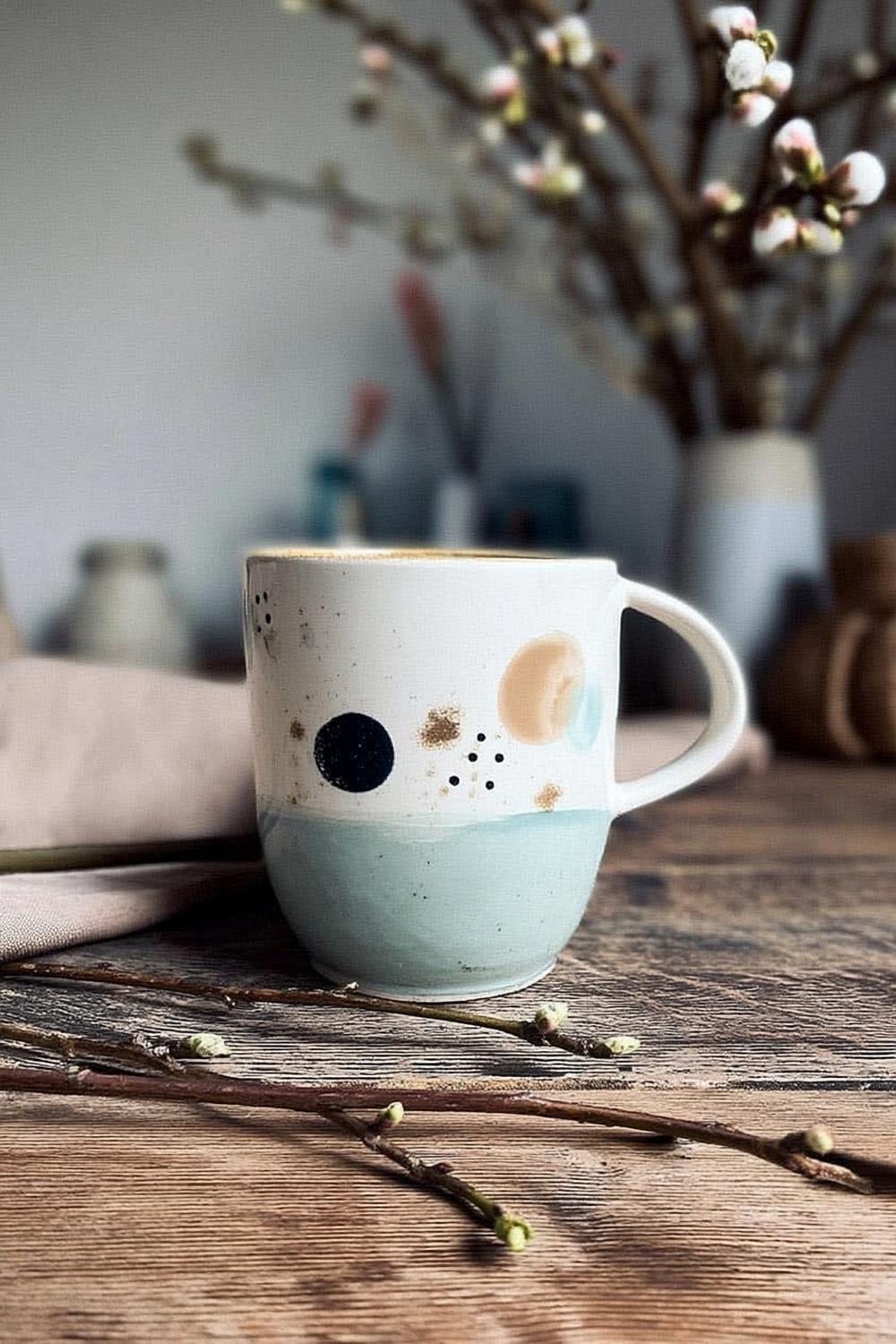 Abstrakte Farbkleckse