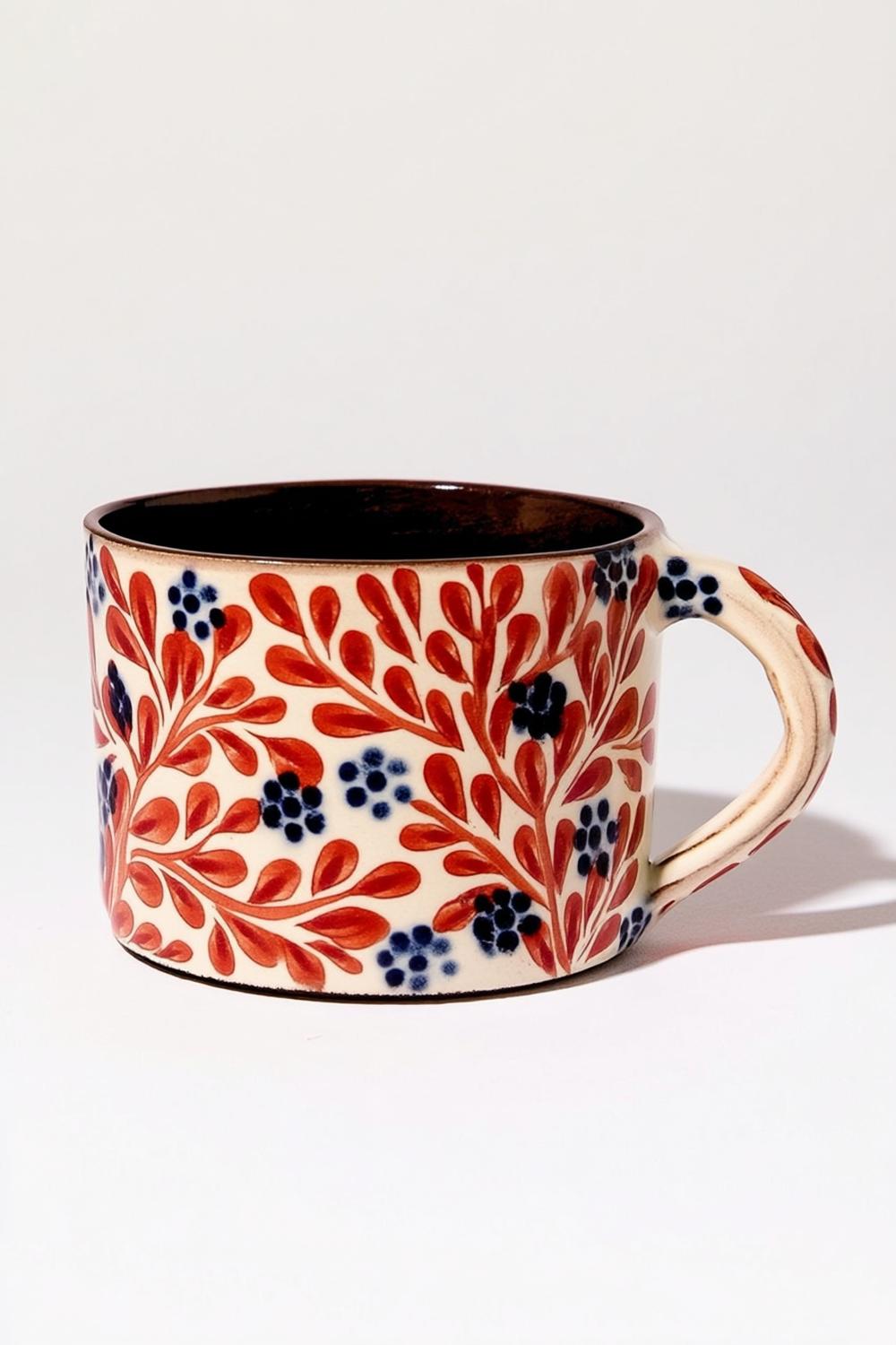 Folkloremuster in Rot