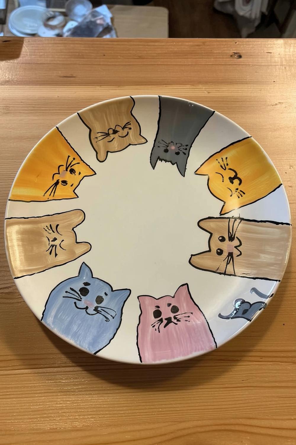 Katzenkreis in Pastell