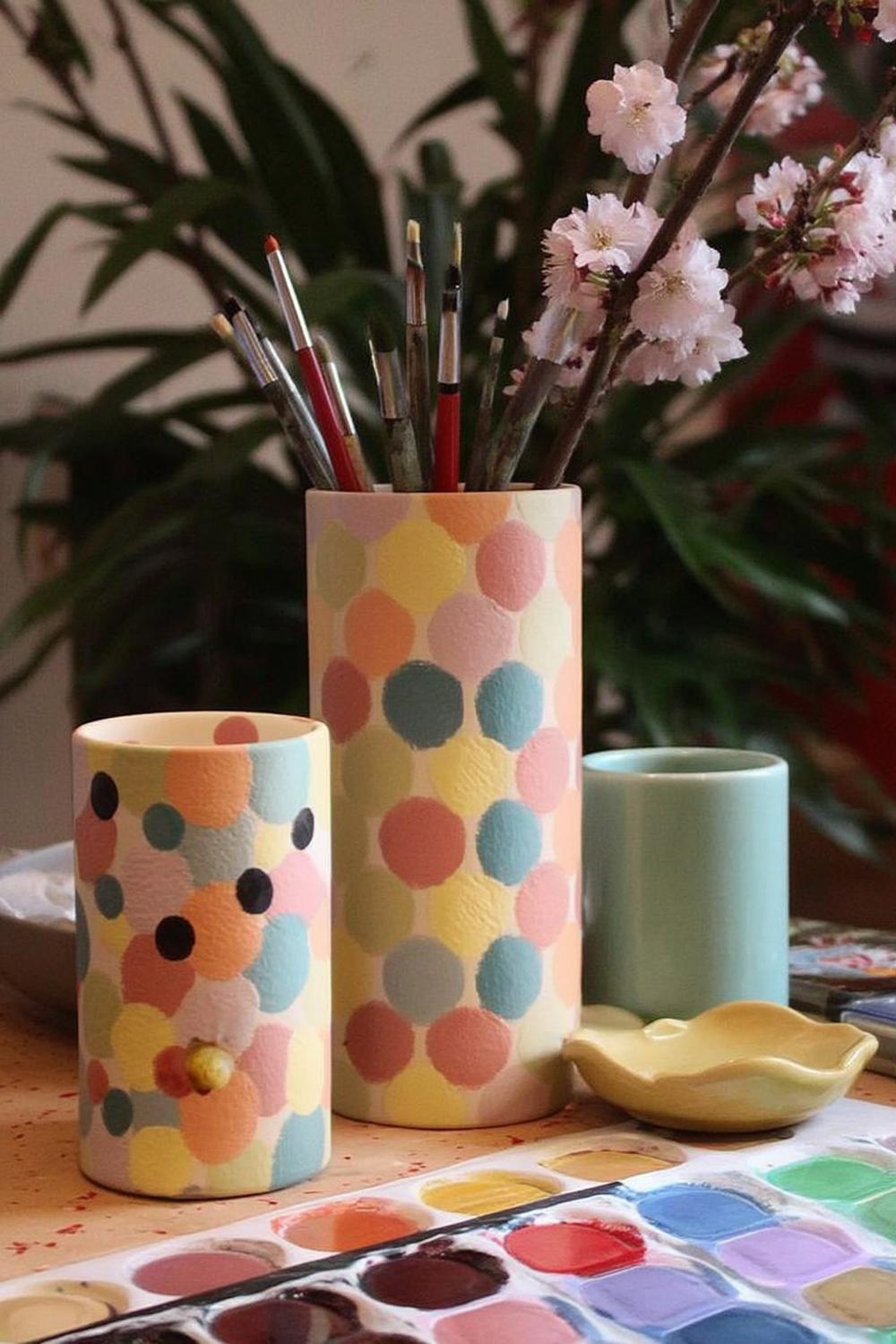 Bunte Punkte-Kollektion