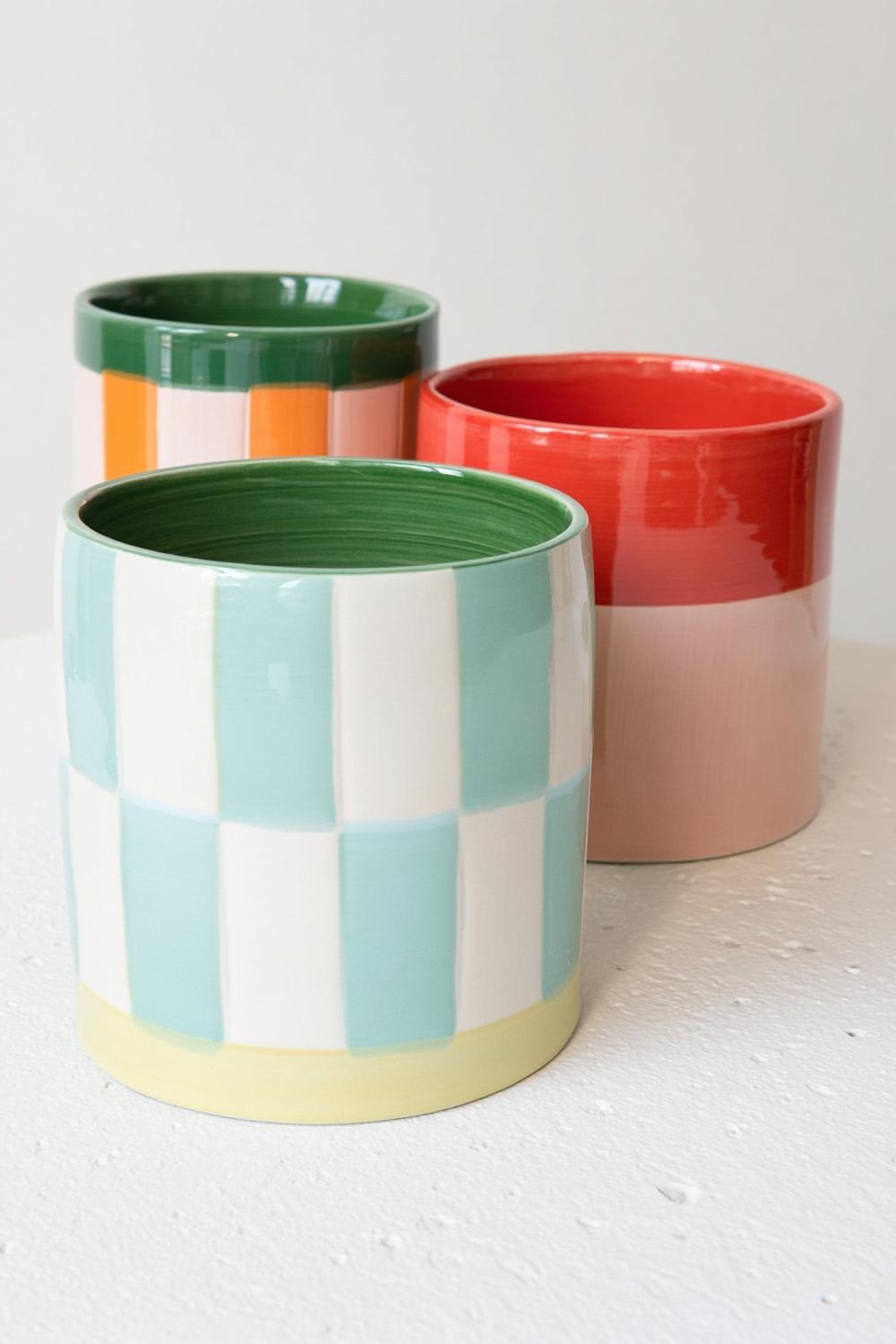 Fröhliche Karomuster-Kombinationen