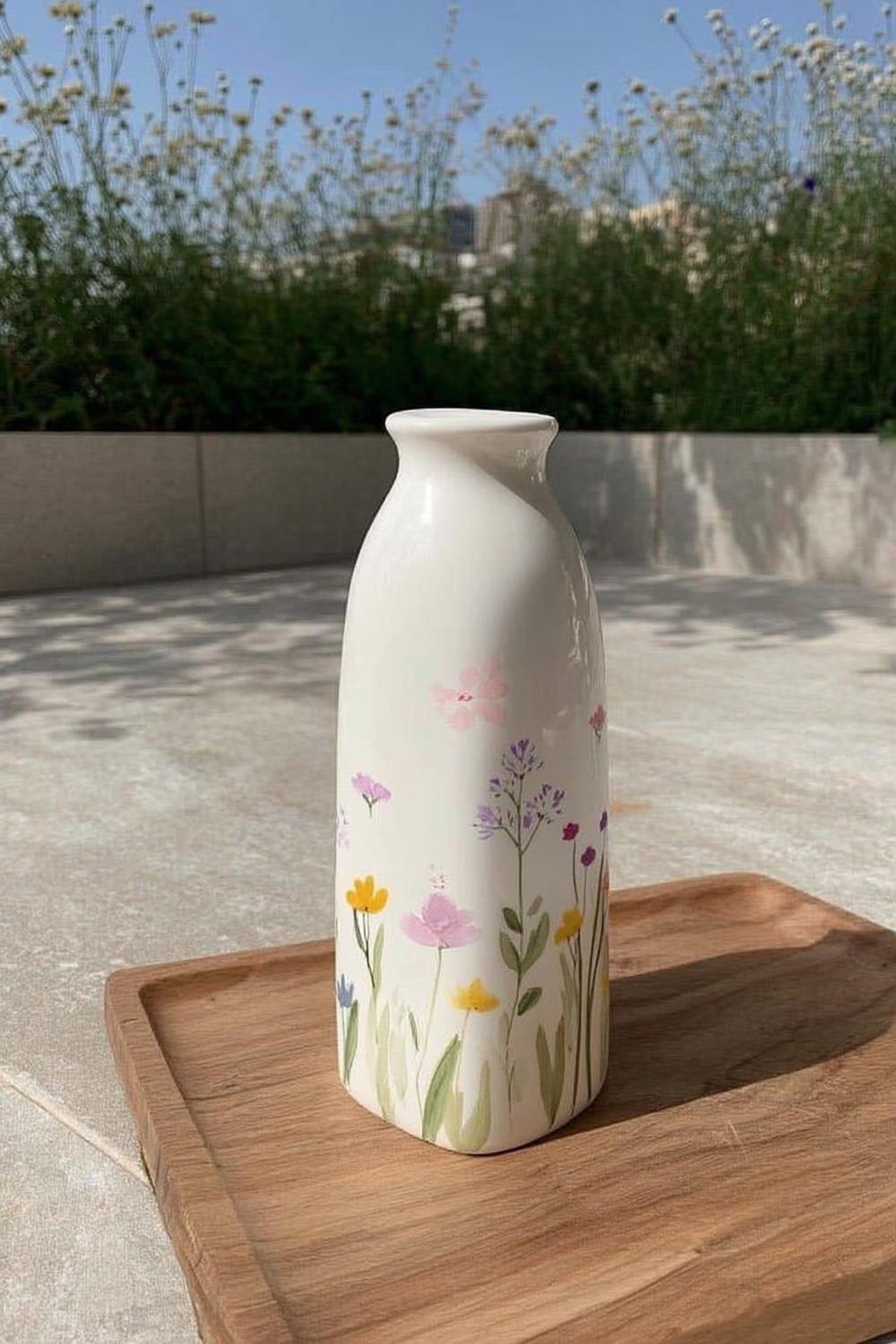 Zarte Wiesenblumen-Malerei