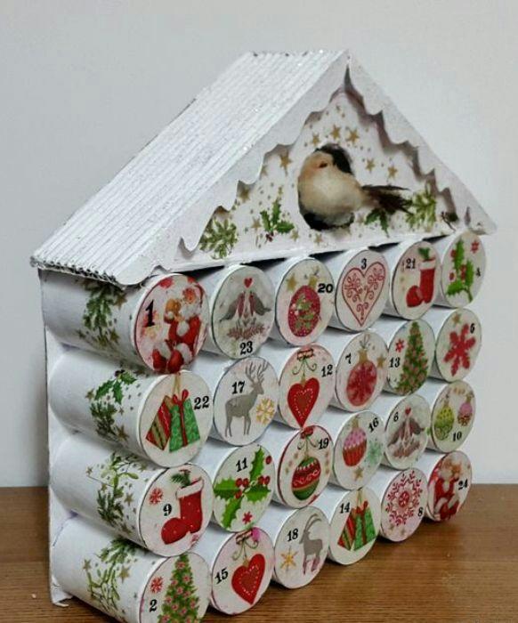 Adventskalender aus alten Kalendern