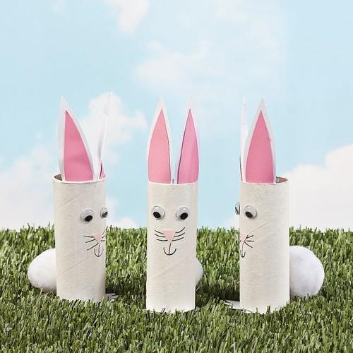 Klorollen Osterhase mit Filzohren