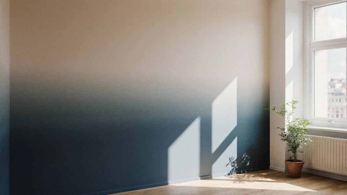 Ombre Farbverlauf an Wand