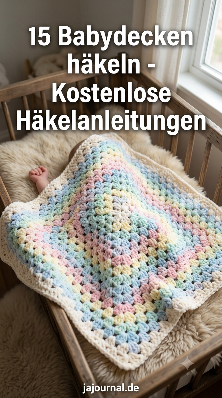 15 Babydecken häkeln - Kostenlose Häkelanleitungen