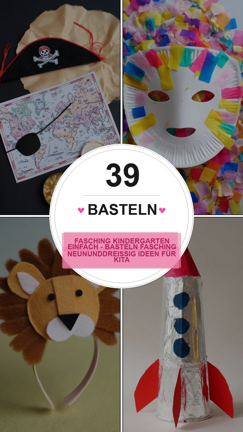 basteln fasching kindergarten einfach - Basteln Fasching Neununddreißig Ideen für Kita