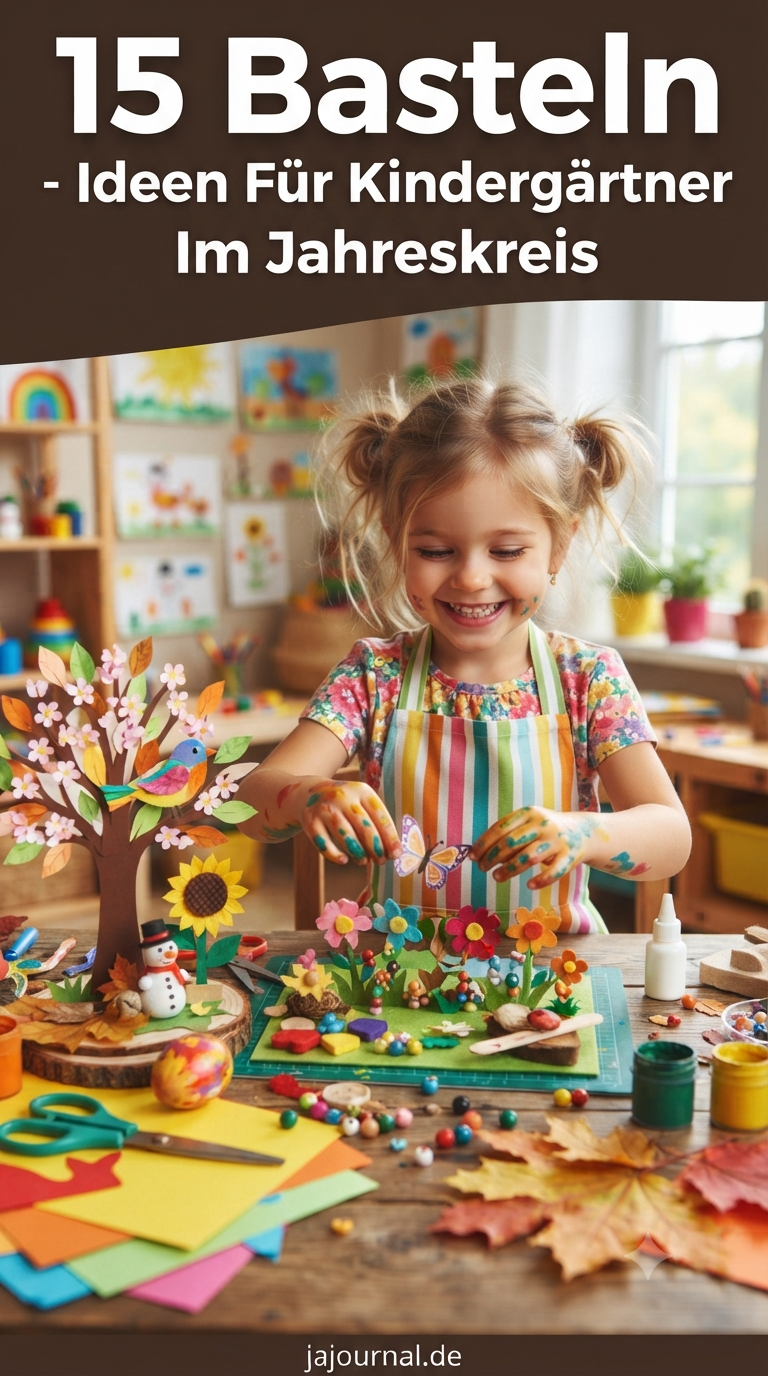 15 Basteln - Ideen Für Kindergärtner Im Jahreskreis