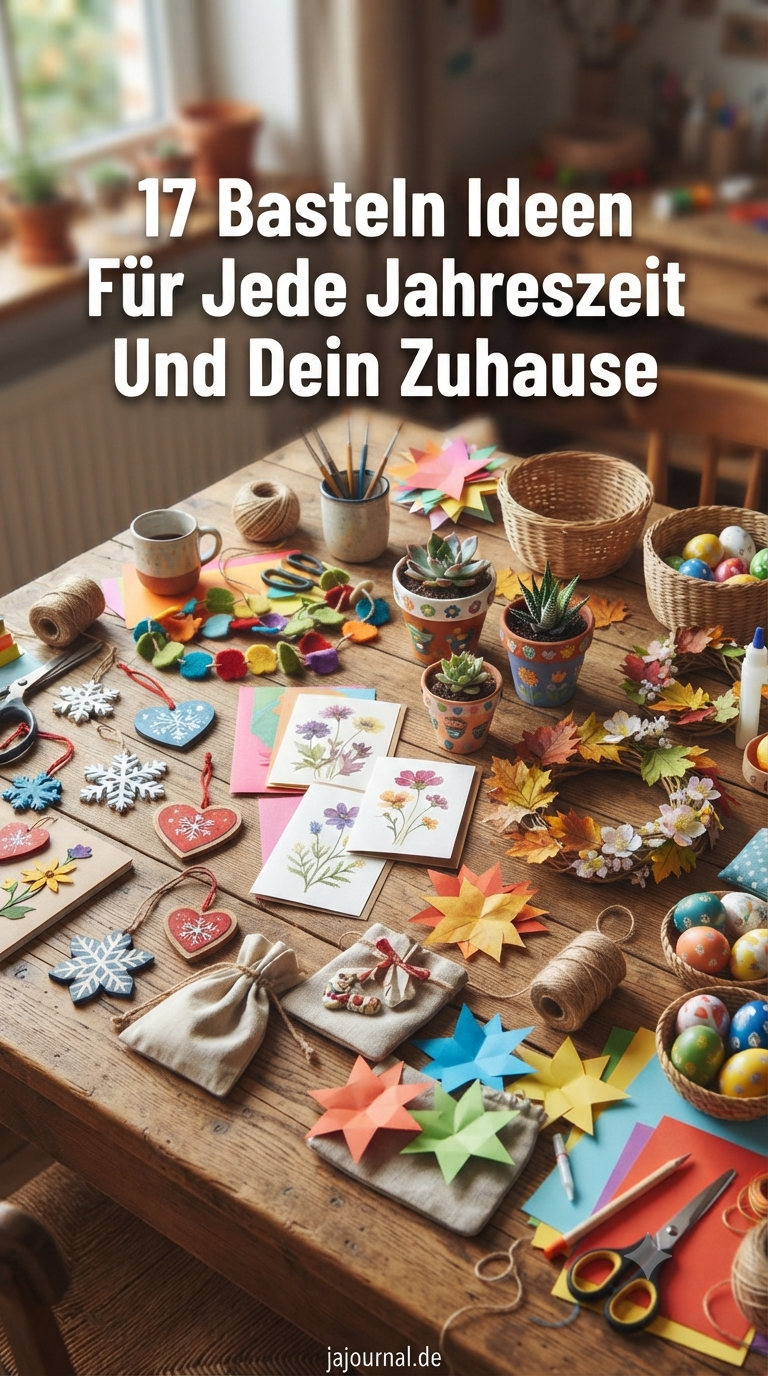 17 Basteln Ideen Für Jede Jahreszeit Und Dein Zuhause