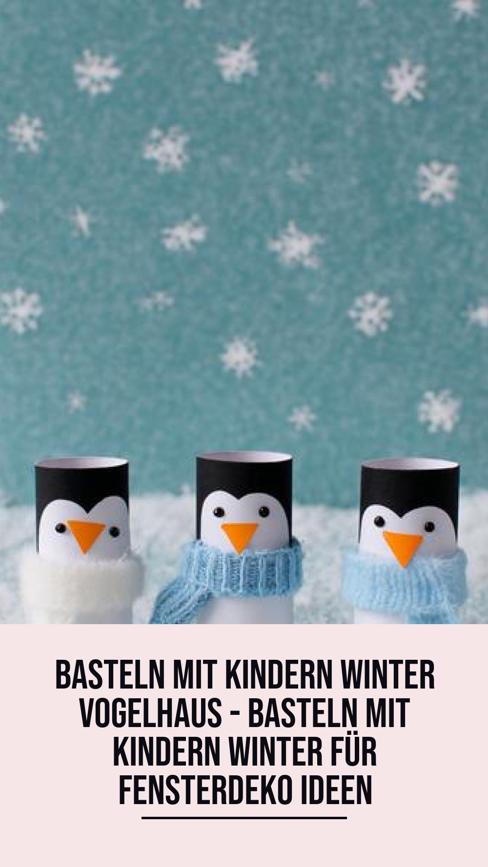 basteln mit kindern winter vogelhaus - Basteln Mit Kindern Winter für Fensterdeko Ideen