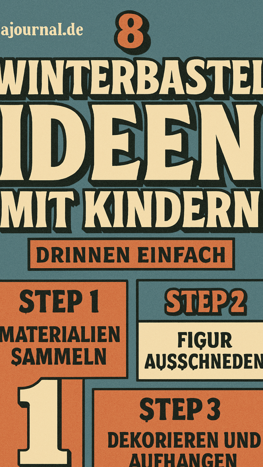 8 Winterbastel Ideen mit Kindern drinnen einfach