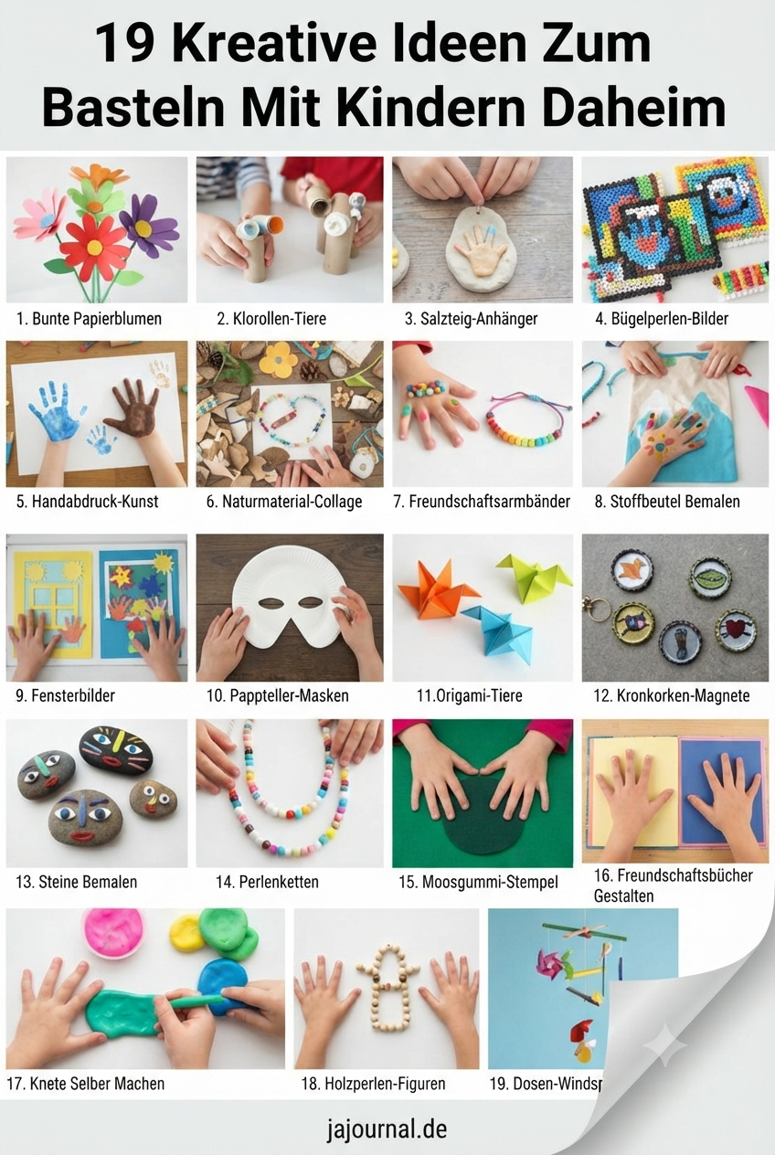 19 Kreative Ideen Zum Basteln Mit Kindern Daheim