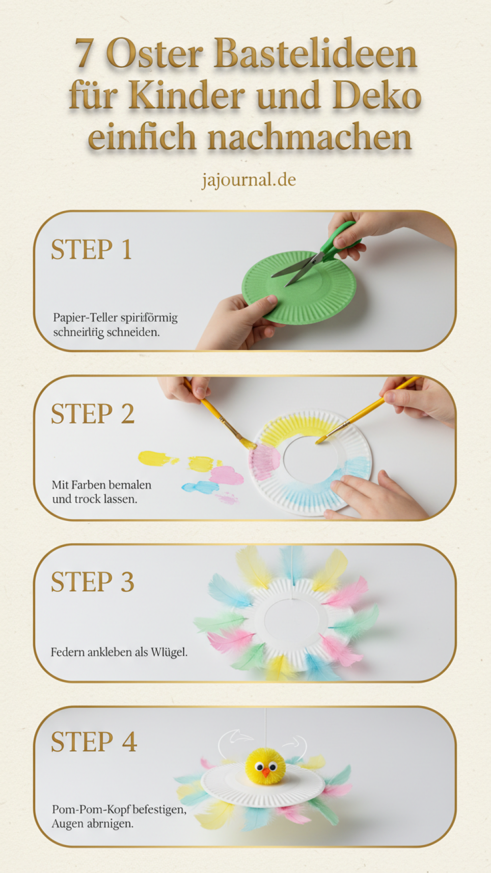 7 Oster Bastelideen für Kinder und Deko einfach nachmachen