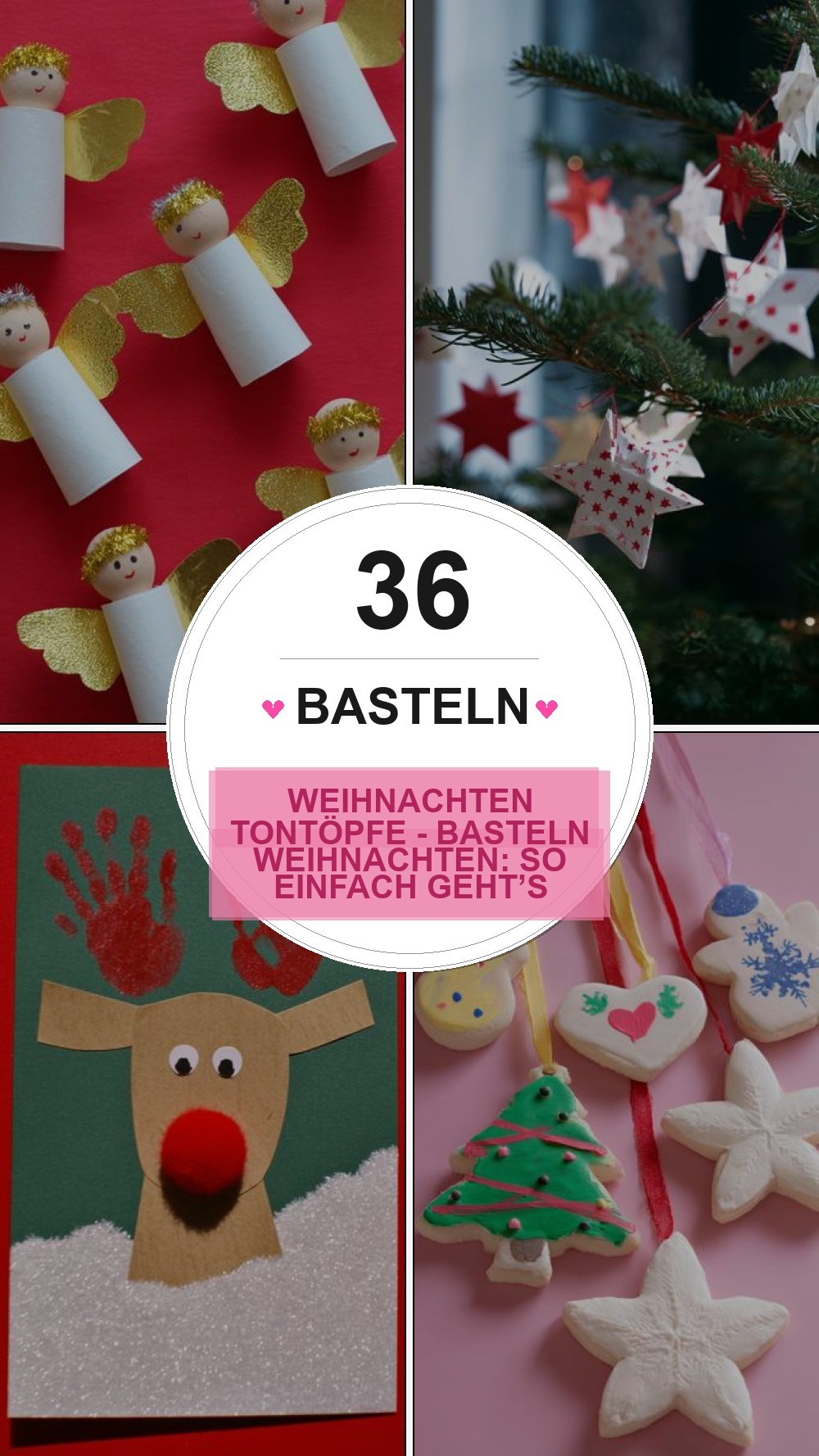 basteln weihnachten tontöpfe - Basteln Weihnachten: So einfach geht’s