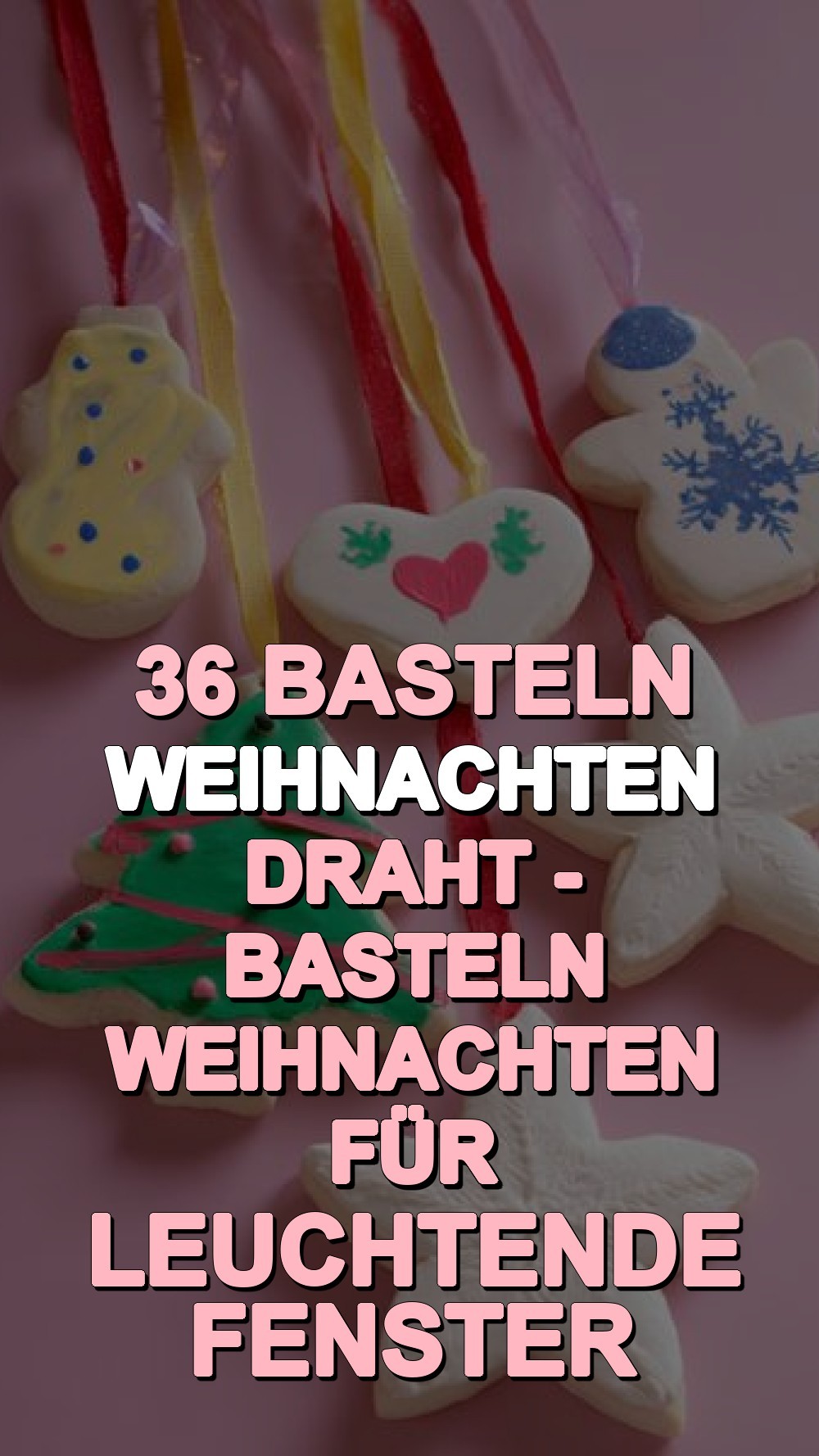 basteln weihnachten draht - Basteln Weihnachten für leuchtende Fenster