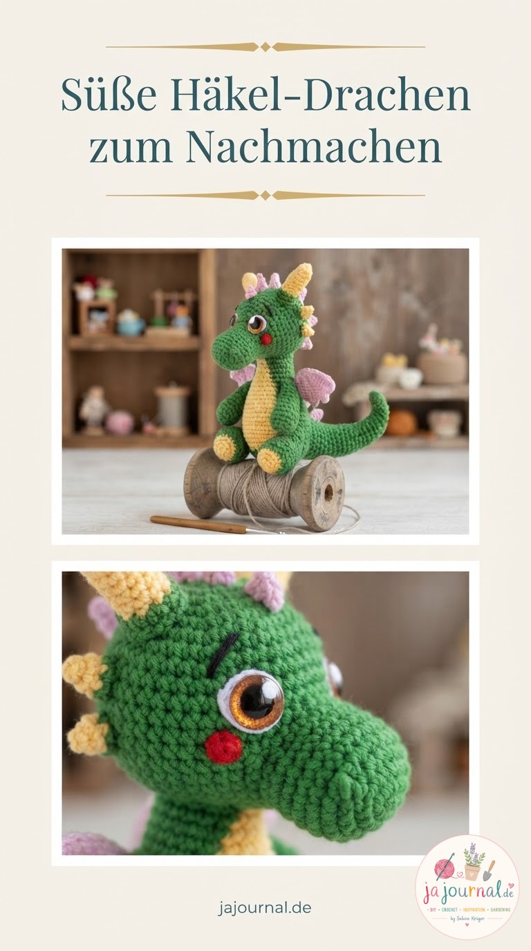 Süße Häkel-Drachen zum Nachmachen