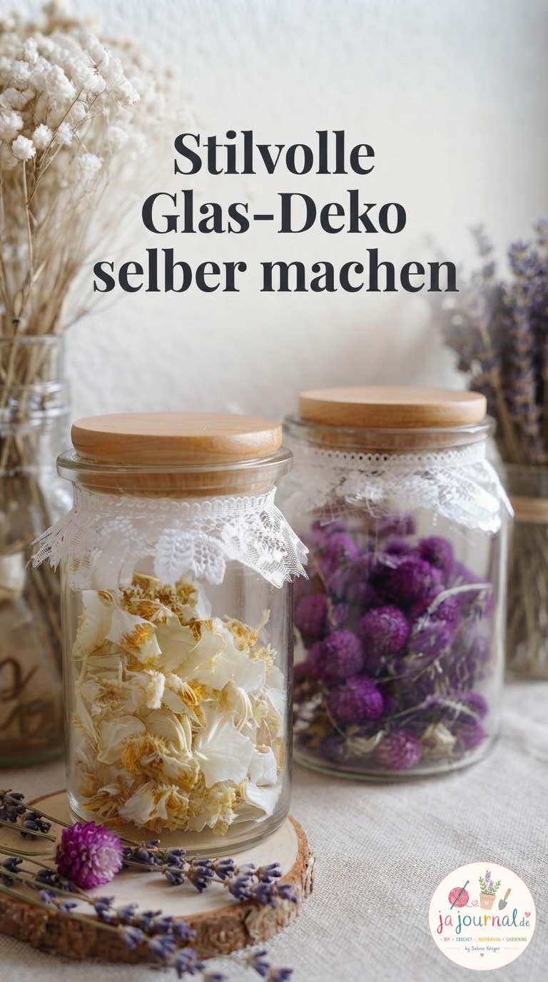 Stilvolle Glas-Deko selber machen