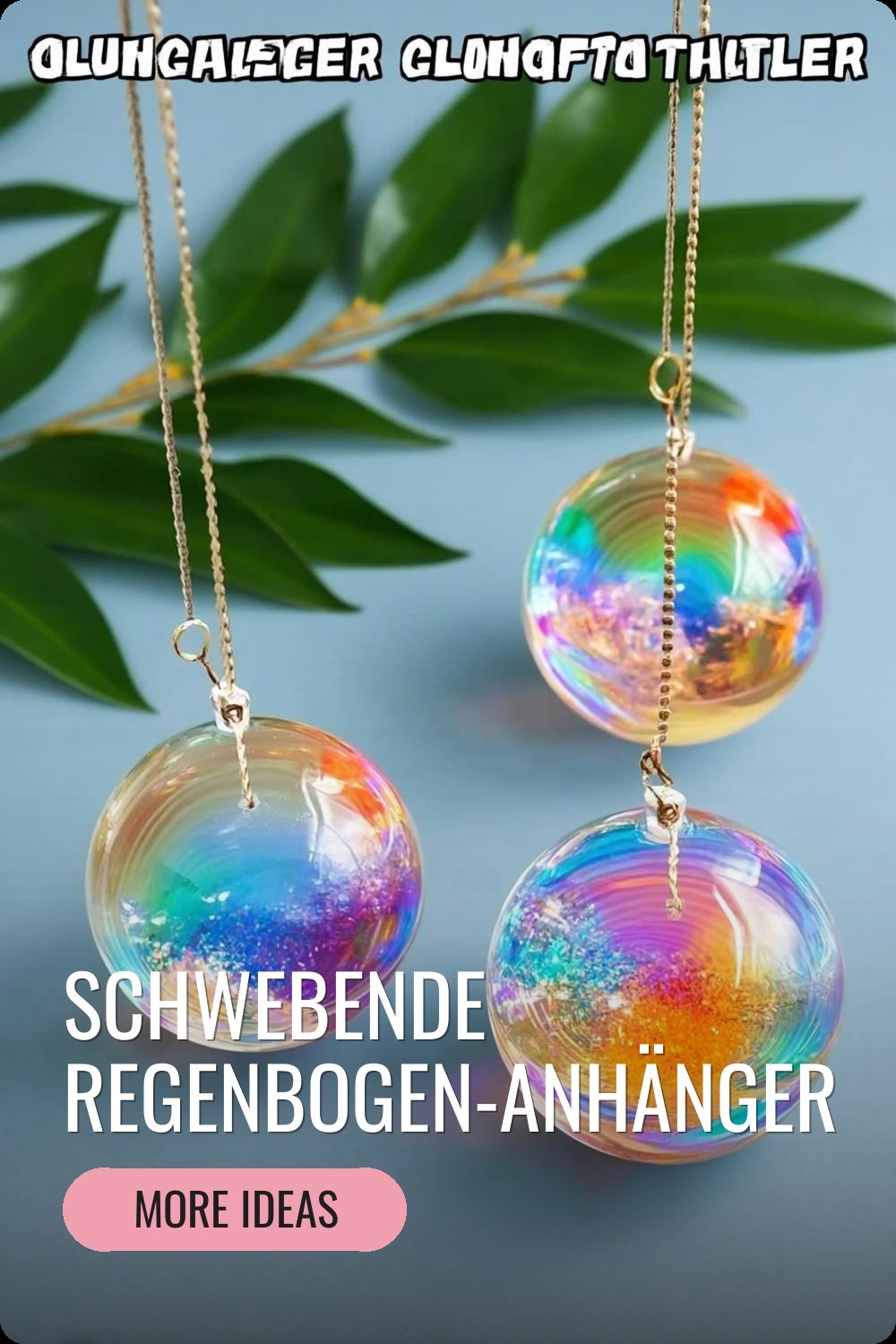 Schwebende Regenbogen-Anhänger