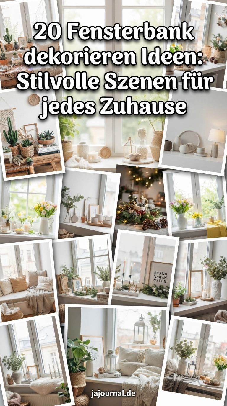 20 Fensterbank dekorieren Ideen: Stilvolle Szenen für jedes Zuhause