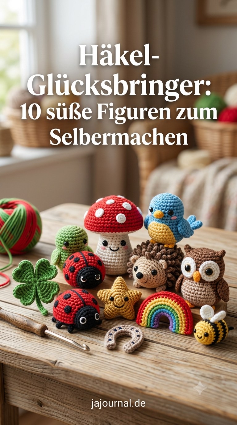 Häkel-Glücksbringer: 10 süße Figuren zum Selbermachen