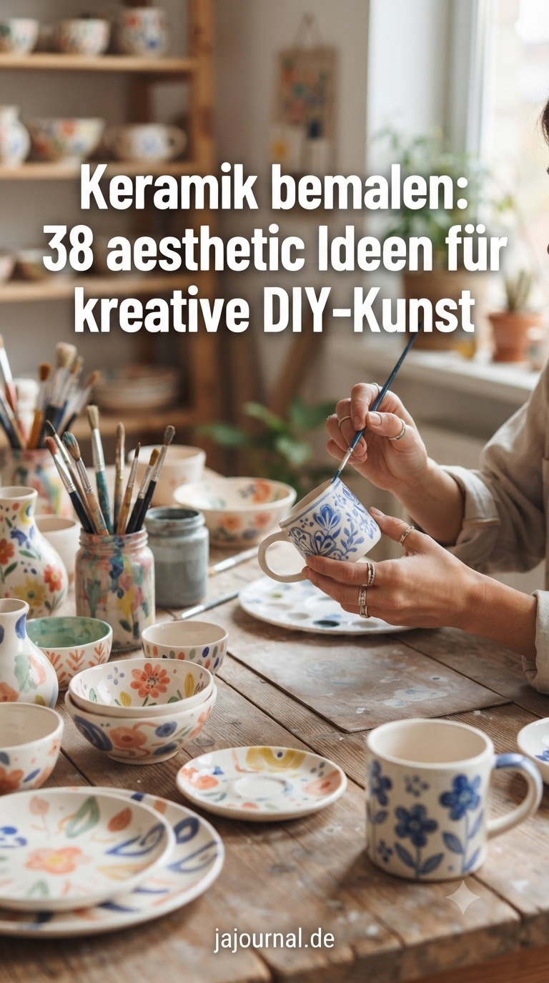 Keramik bemalen: 38 aesthetic Ideen für kreative DIY-Kunst