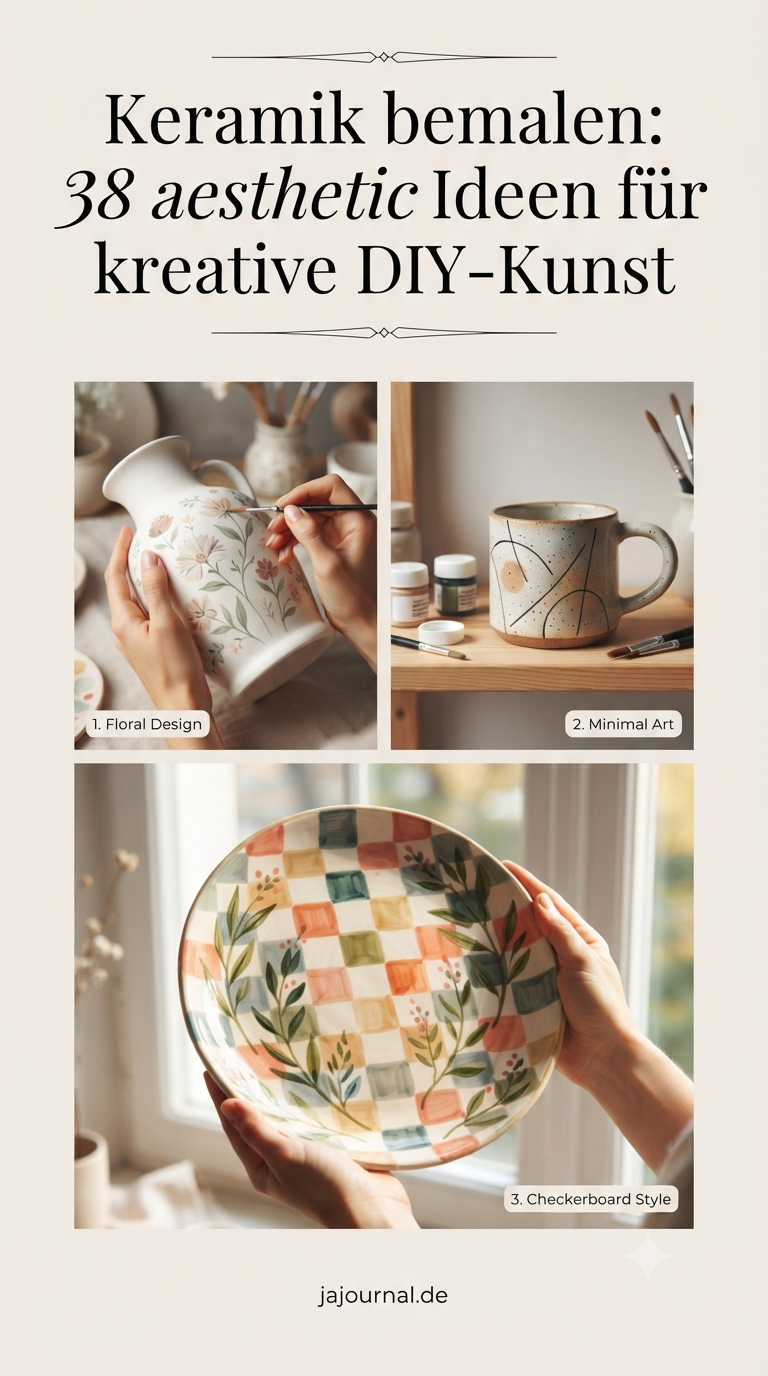 Keramik bemalen: 38 aesthetic Ideen für kreative DIY-Kunst