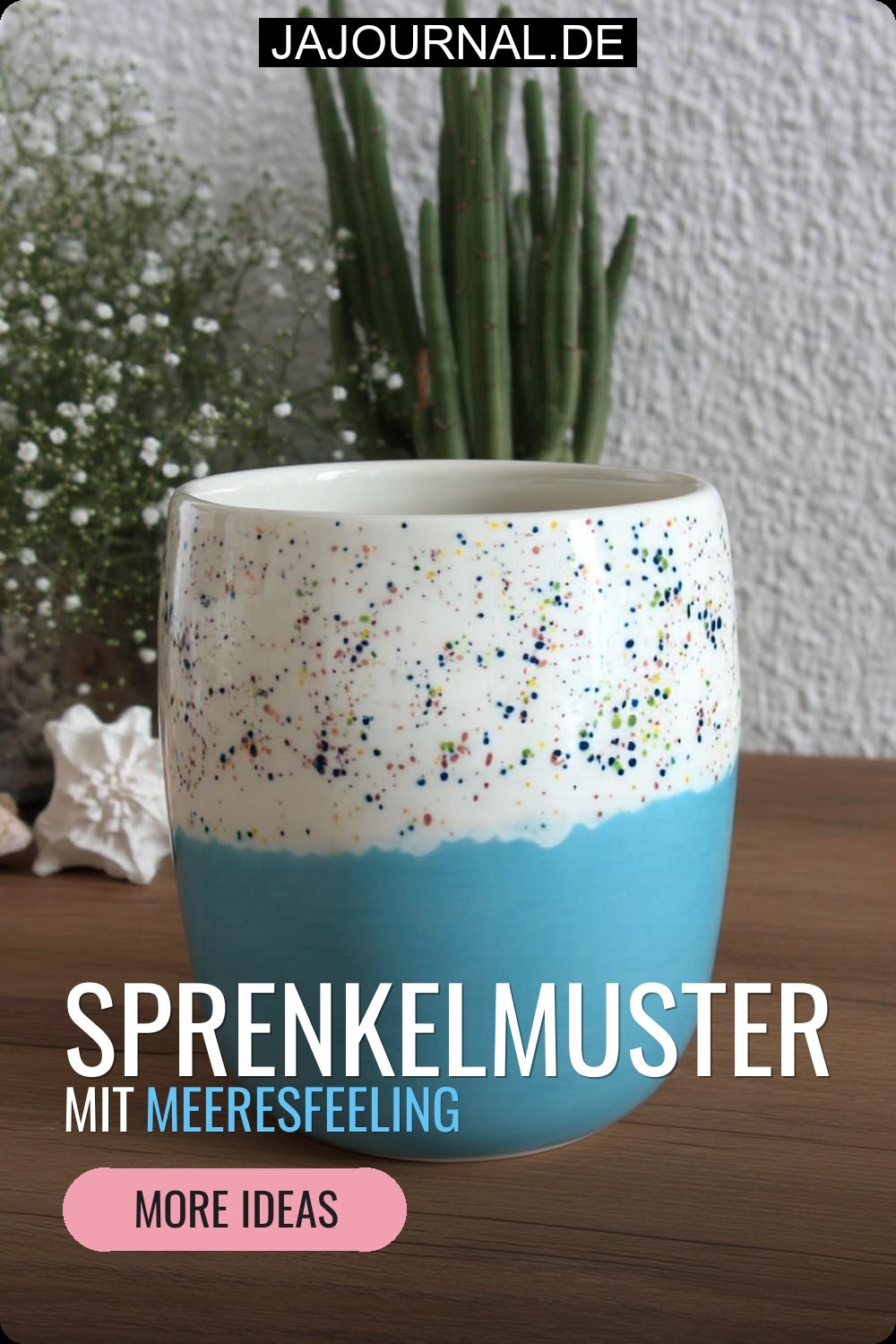 Sprenkelmuster mit Meeresfeeling