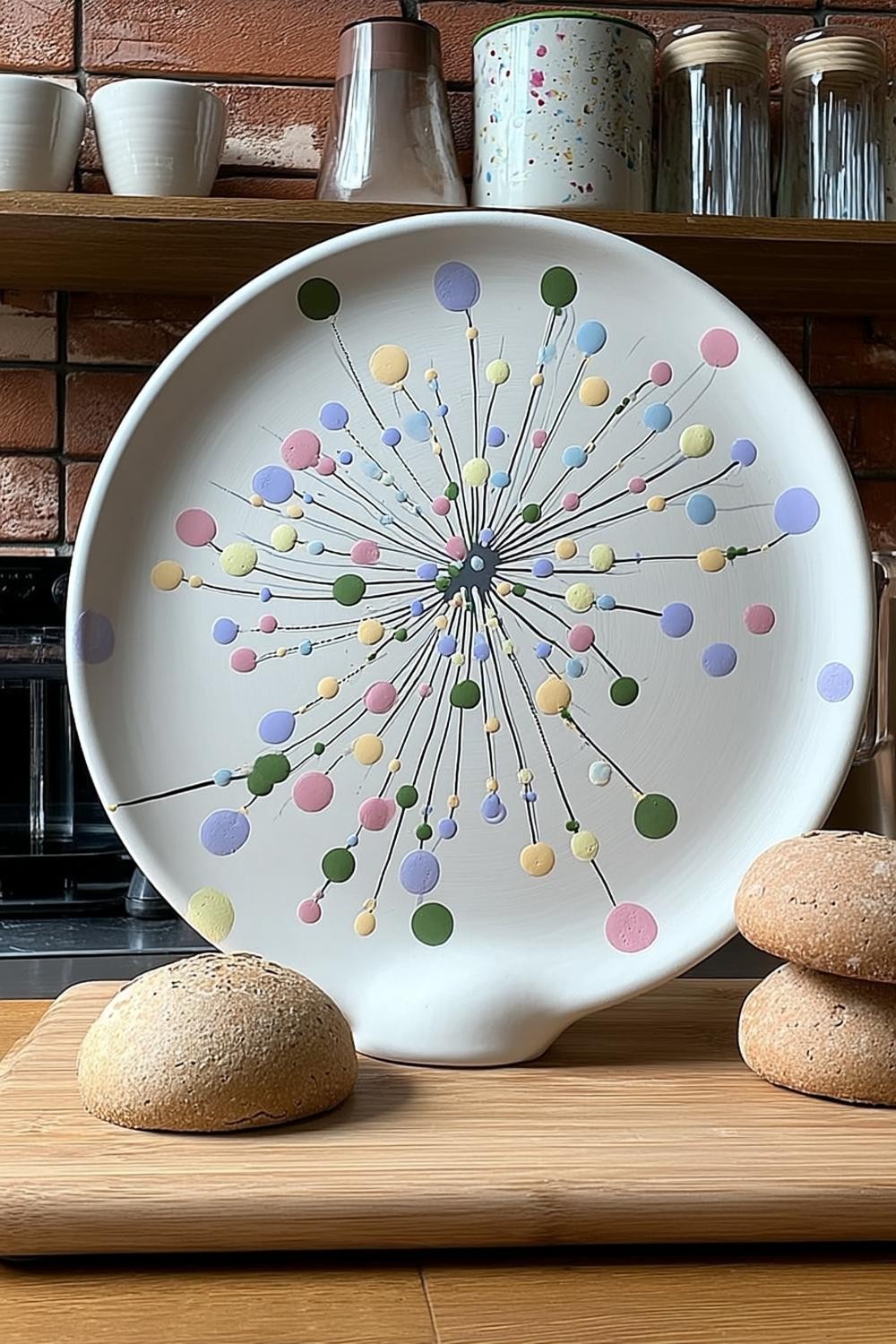 Bunte Punkte-Explosion