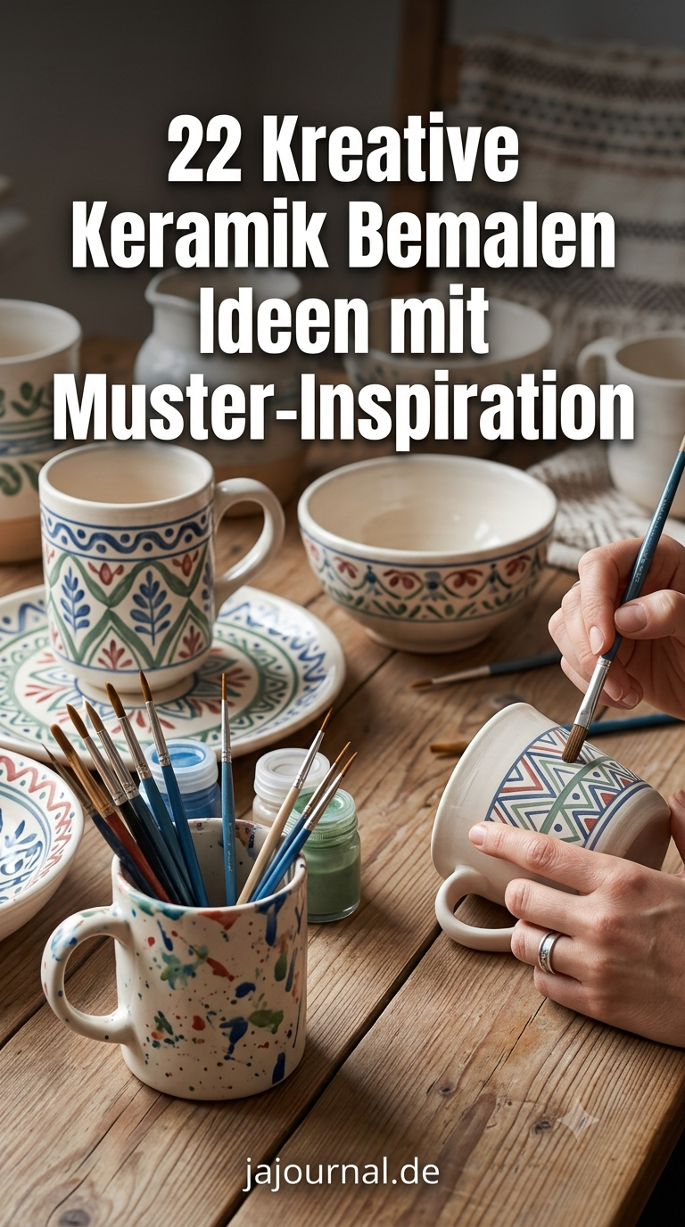 22 Kreative Keramik Bemalen Ideen mit Muster-Inspiration